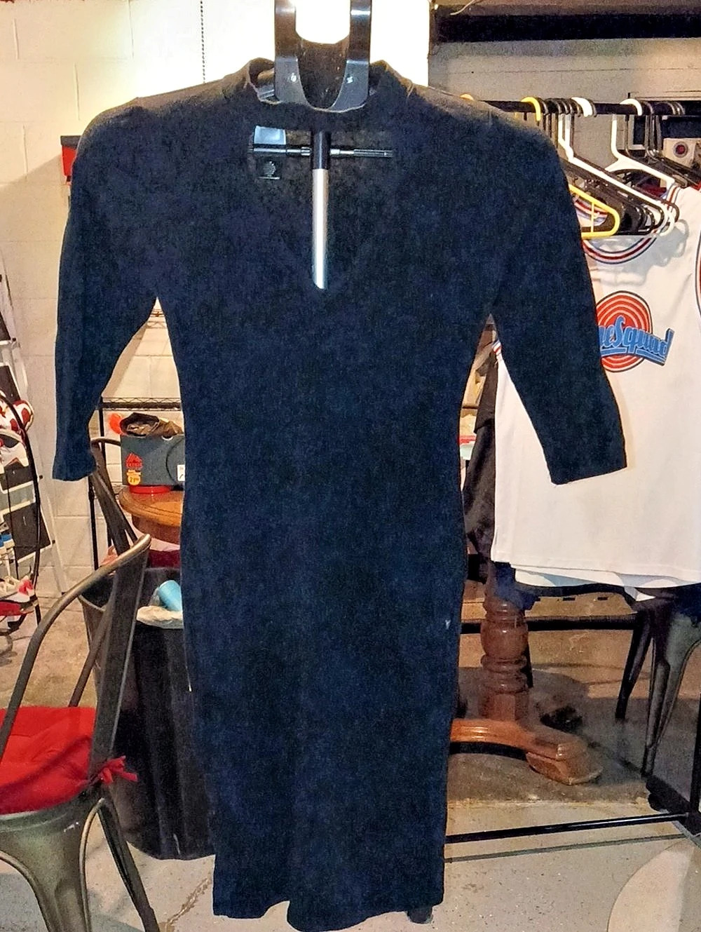 Bozzolo Mini Long Sleeve Dress in Black Size Small Like New